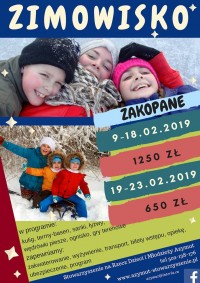 plakat zimowisko 2019